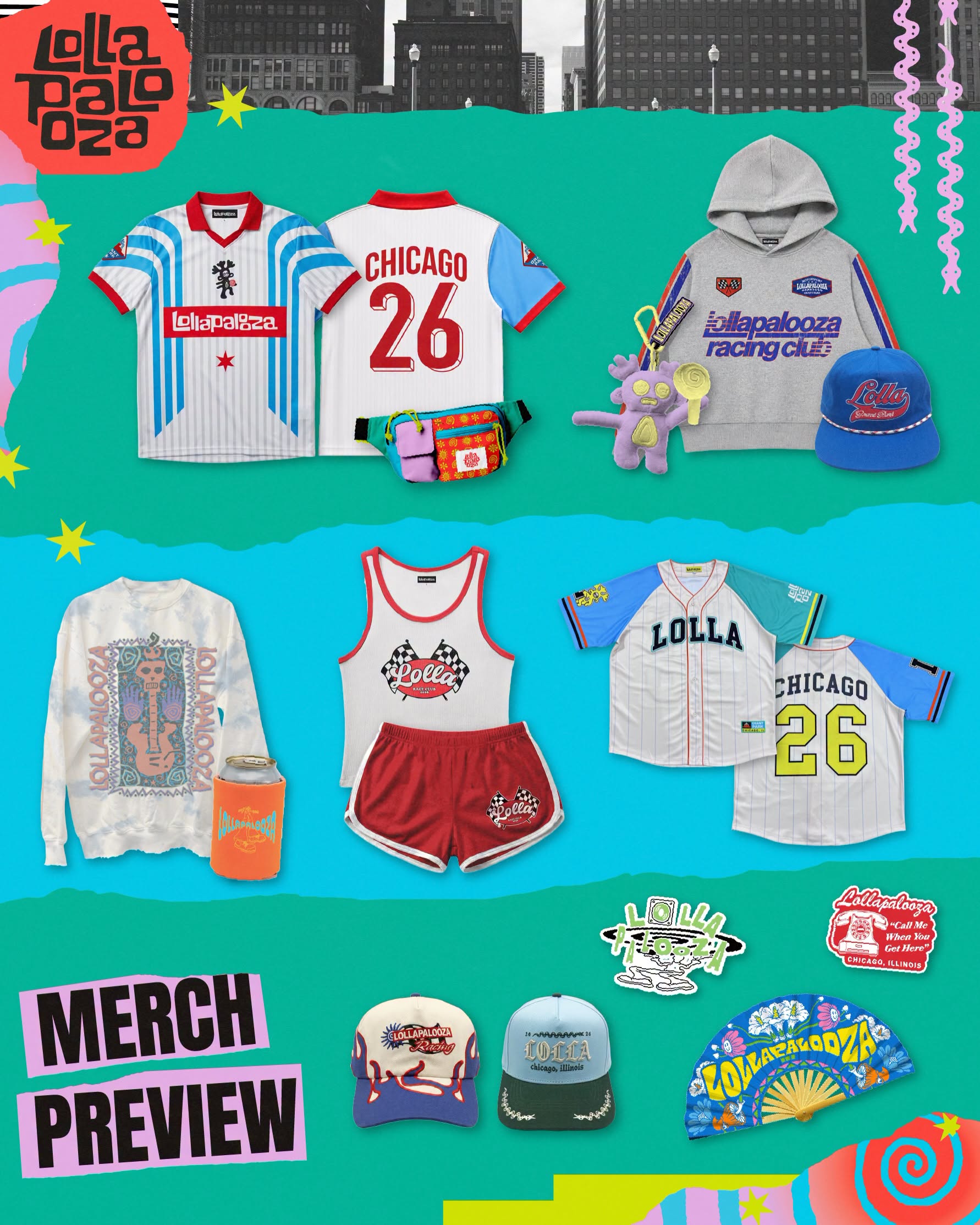 lollapalooza 2026 merch